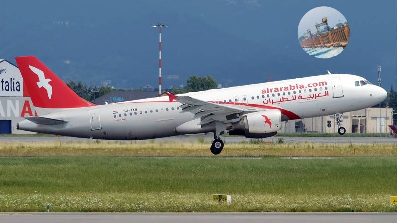 Air Arabia flight descends into sea - italy to amman