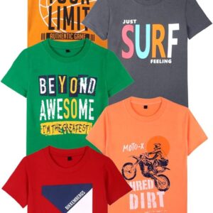 5-Pack Half-Sleeve T-shirt for Kids