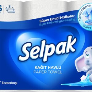 Kitchen Paper Towel 6 Rolls 80 Sheets