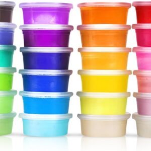 24 Pcs Portable Slime Kit for Kids (6+ Years)