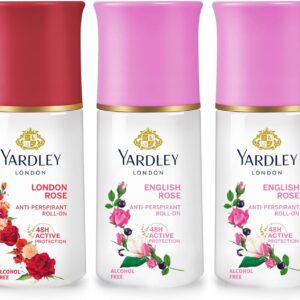 Yardley English Blossom & English Rose Roll On Combo - 50ml(Pack of 3)