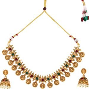 Traditional Gold Plated Necklace Set For Women