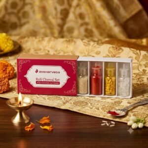 Roli Chawal Akshat Set with Haldi, Mishri & Chandan