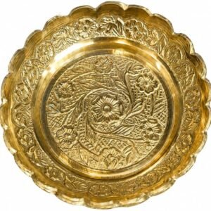 Aksharveda Copper Bhog Plate